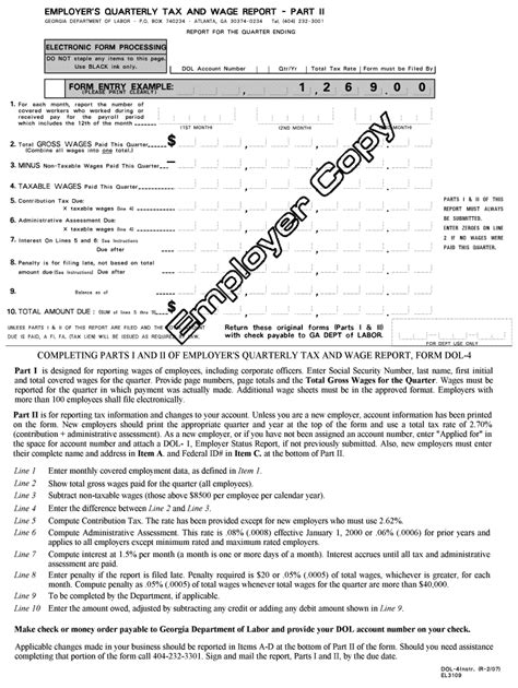gdol unemployment tax form